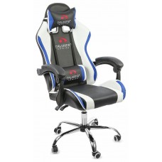Кресло вибромассажное Сalviano ASTI ULTIMATO black/white/blue