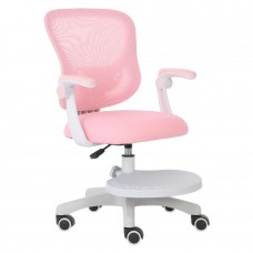Кресло Сalviano (сидения с регулировкой высоты) Comfy розовое с подножкой