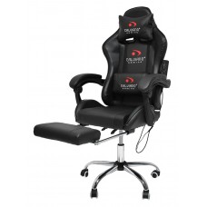 Кресло вибромассажное Сalviano AVANTI ULTIMATO total black с подножкой